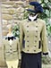 J 65 double breasted slanted front  jacket with navy velvet  trim Shown with navy skirt and matching  childs jacket.JPG